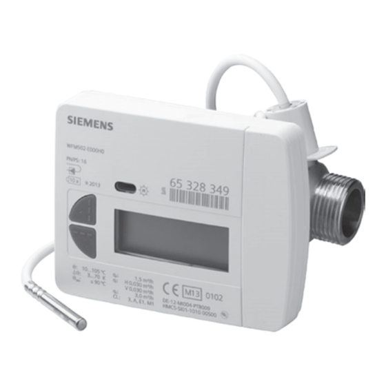 Siemens WFM501-E000H0 Handbücher