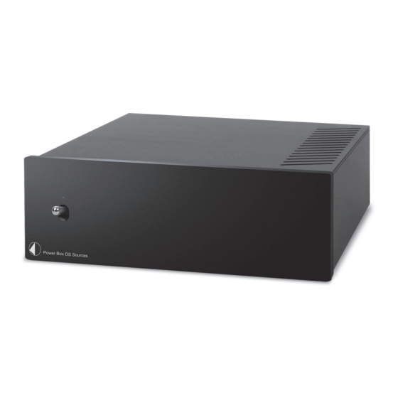 Pro-Ject Audio Systems Power Box DS2 Sources Produktinformation