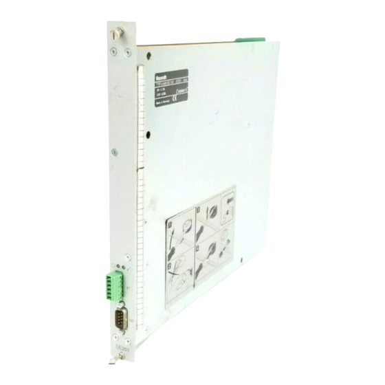 Bosch Rexroth SE301 Bedienungsanleitung