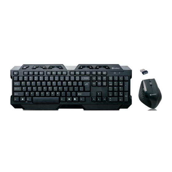 Sandberg Wireless Keyboard Set 3 Bedienungsanleitung