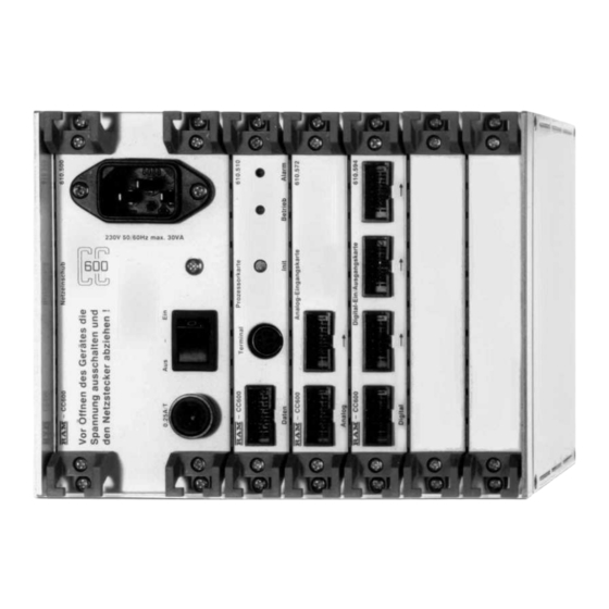 RAM CC600 Technische Beschreibung