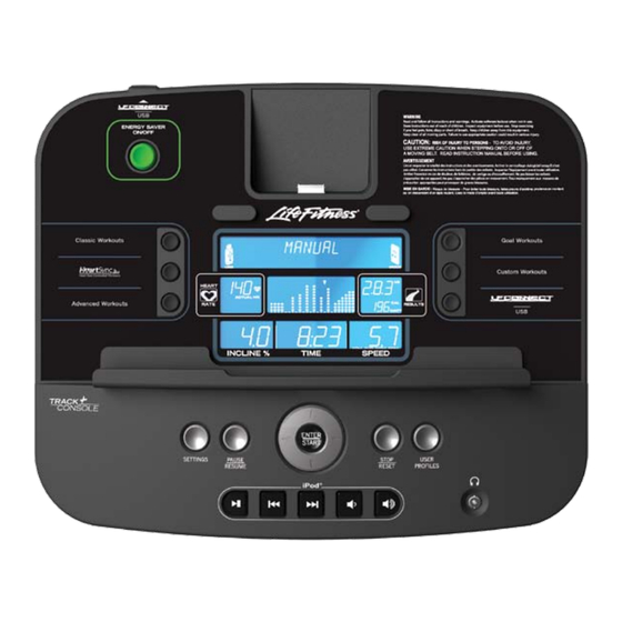 Life Fitness Track+ -Konsole Benutzerhandbuch