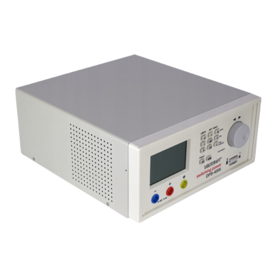 Conrad Electronic DPS 4005 Bedienungsanleitung