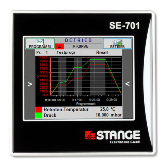 Stange SE-701 Betriebsanleitung
