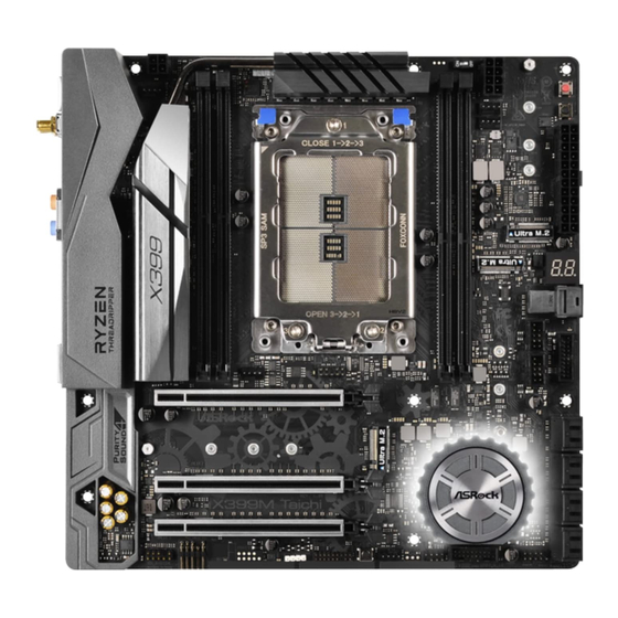 ASROCK X399M Taichi Handbuch