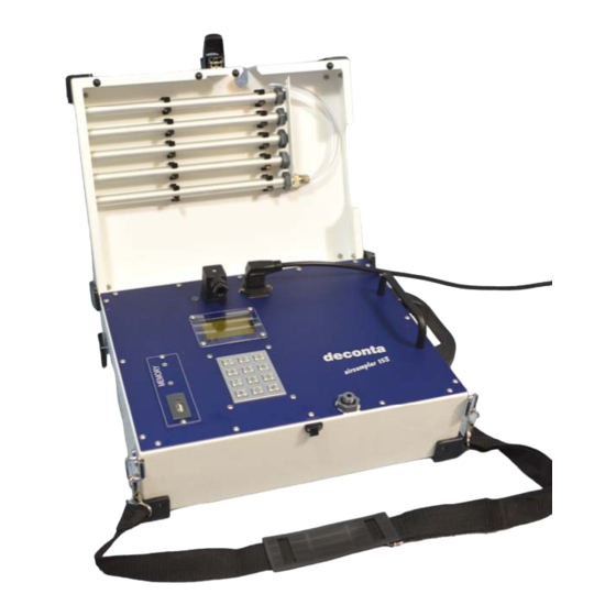 deconta airsampler 15 S Betriebsanleitung
