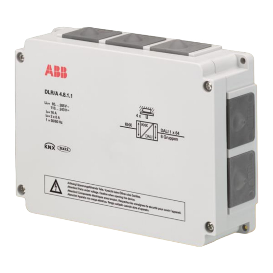 ABB i-bus KNX DLR/A 4.8.1.1 Produkthandbuch
