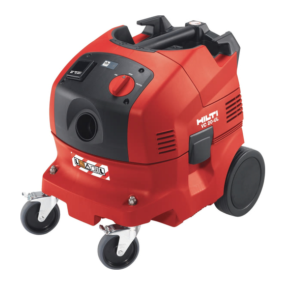 Hilti VC 20-U Original Bedienungsanleitung