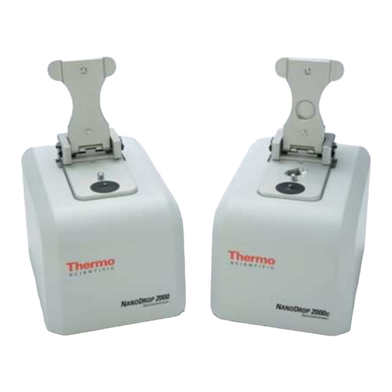 Thermo NanoDrop 2000 Kurzanleitung