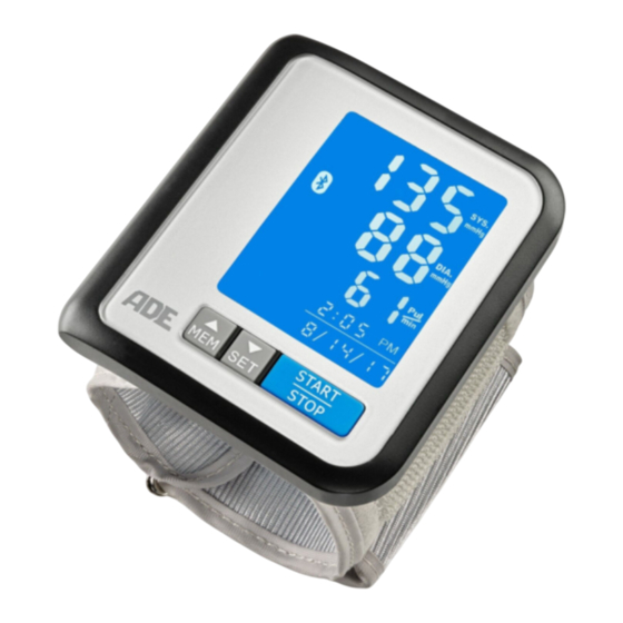 ADE BPM 1600 FITvigo Kurzanleitung