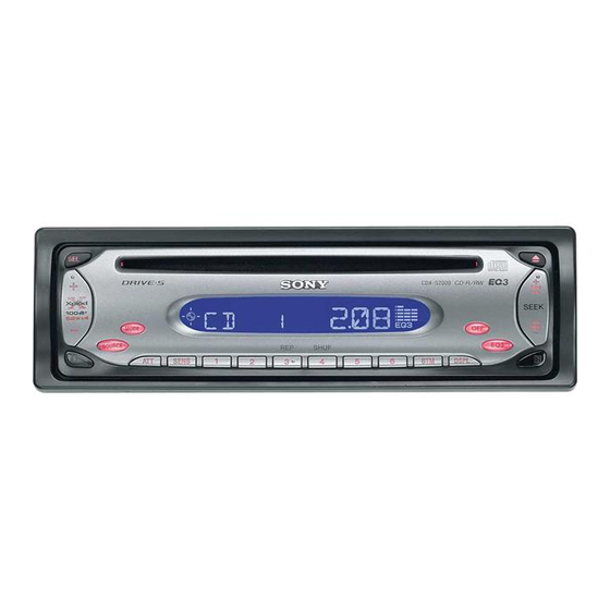 Sony CDX-S2000 Installationsanleitung