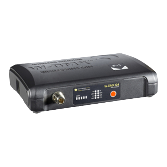 Wireless Solution W-DMX G4 Benutzerhandbuch