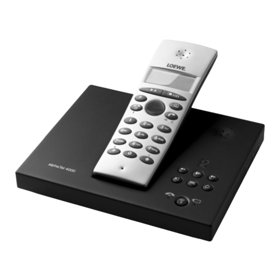 Loewe alphaTel 4000 DA Bedienungsanleitung