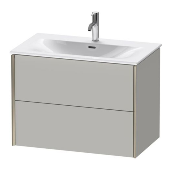 Duravit XViu XV 4134 Montageanleitung