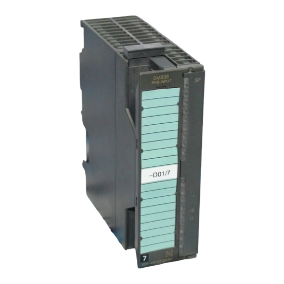 Siemens SM 338 Handbuch