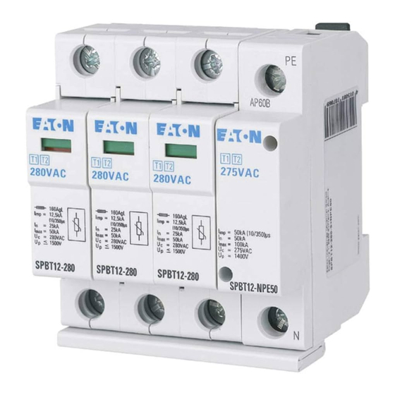 Eaton SPBT12-Serie Montageanweisung