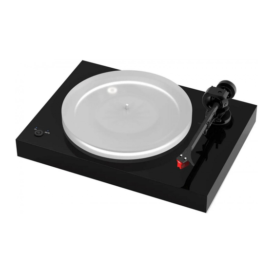 Pro-Ject X2 Aufbau- Und Bedienungsanleitung