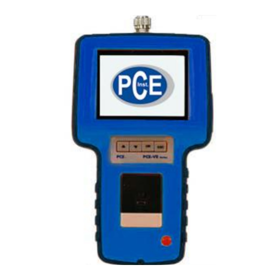 PCE Instruments PCE-VE 320 Bedienungsanleitung
