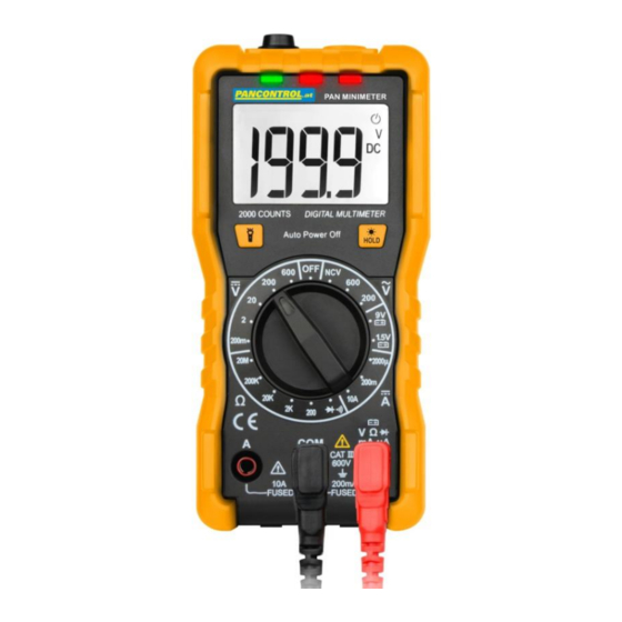 PANCONTROL PAN Minimeter Bedienungsanleitung