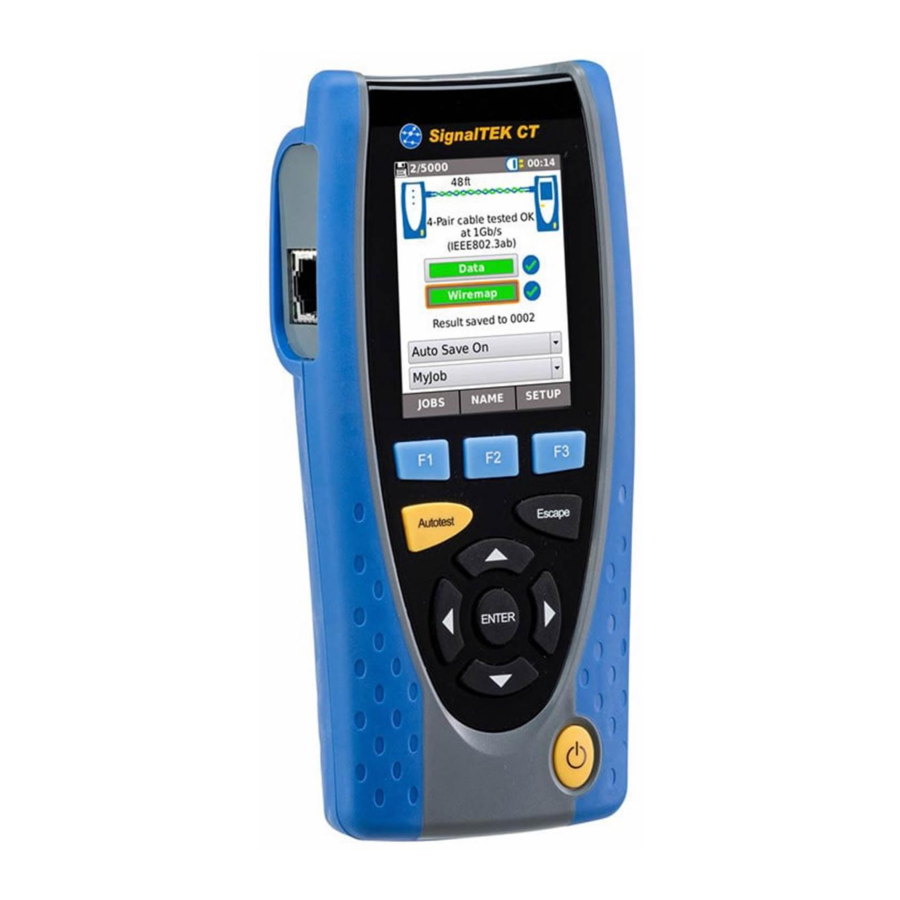 IDEAL NETWORKS SignalTEK CT Kurzanleitung