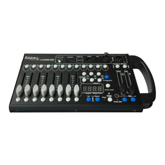 IBIZA LIGHT LC192DMX-MINI Bedienungsanleitung
