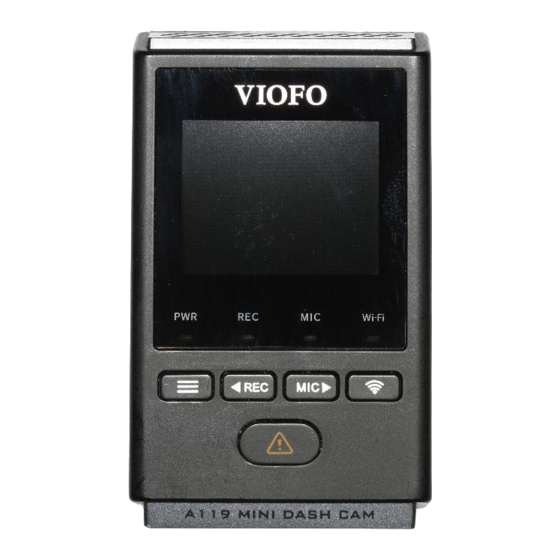 Viofo A119 MINI Bedienungsanleitung