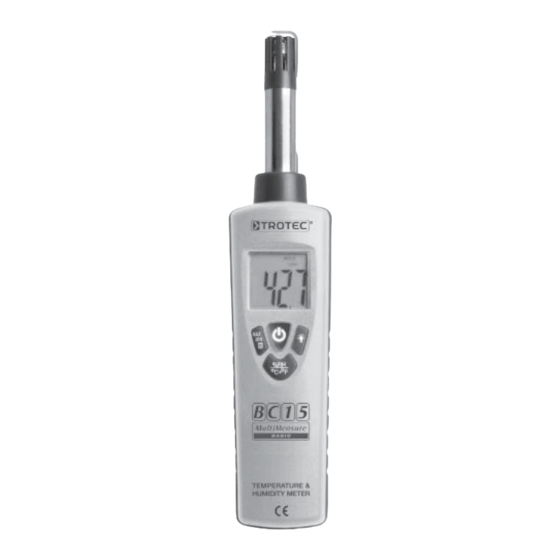 Trotec BC15 Bedienungsanleitung