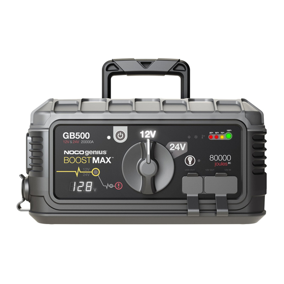 NOCO Genius BOOSTMAX GB500 Benutzerhinweise Und Garantie