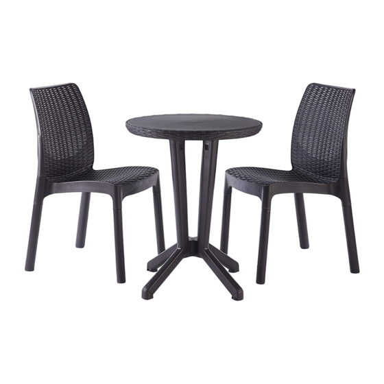 Keter BISTRO SET 5008643 Montageanleitung