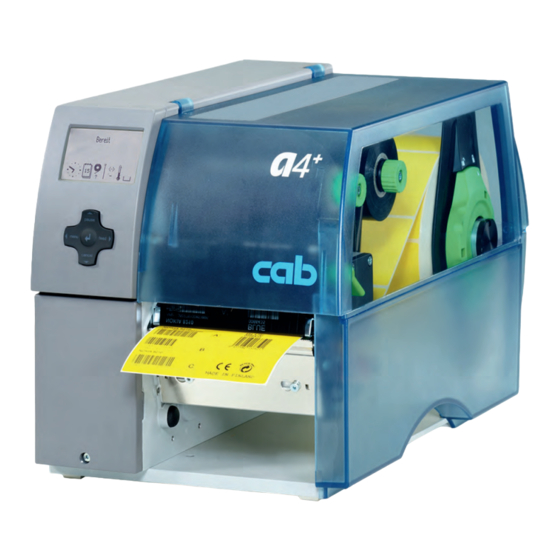 CAB A+ Bedienungsanleitung