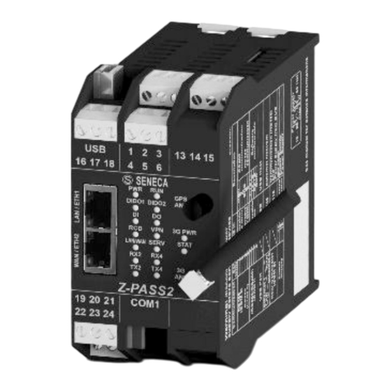 Seneca Z-PASS2 - IO Installationshandbuch