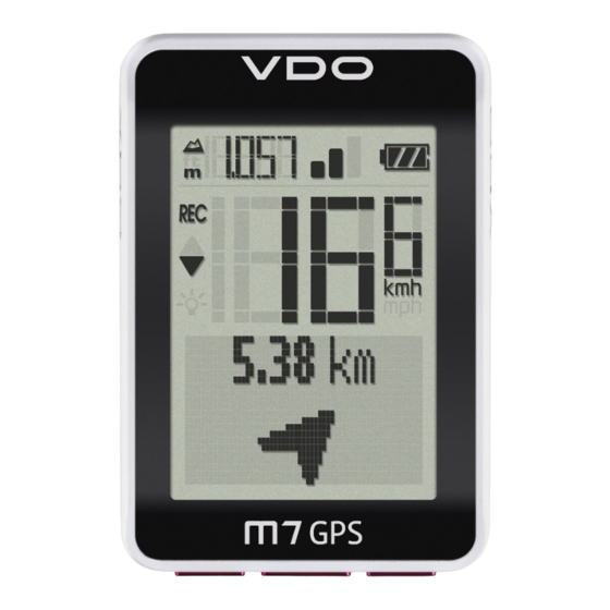 VDO m7 GPS Bedienungsanleitung