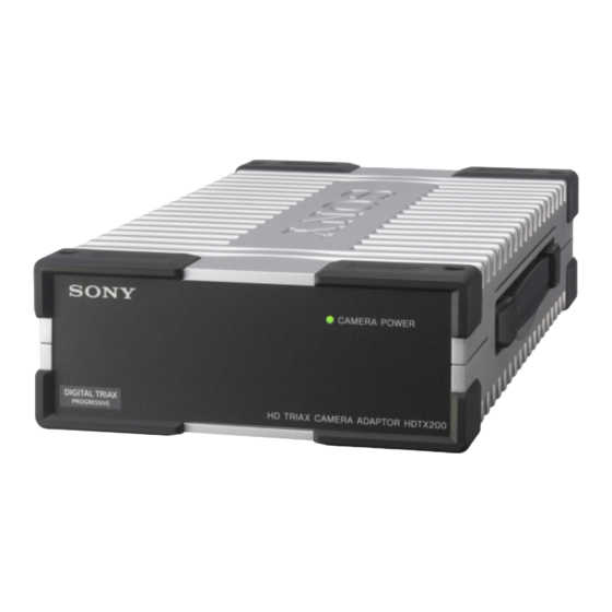 Sony HDFX200 Bedienungsanleitung