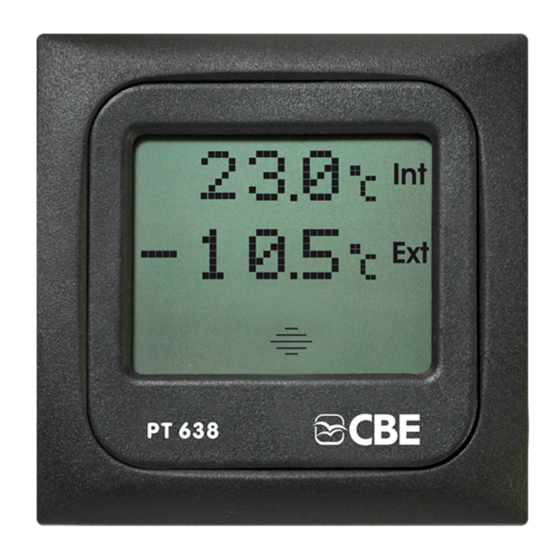 CBE PT638 Bedienungsanleitung
