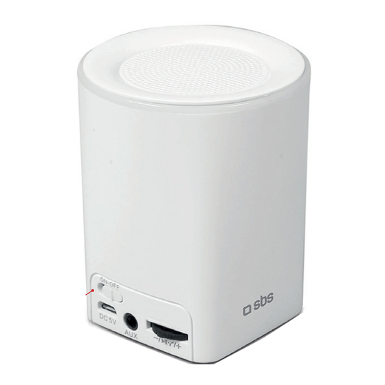 SBS TTMONOSPEAKERBTW Bedienungsanleitung