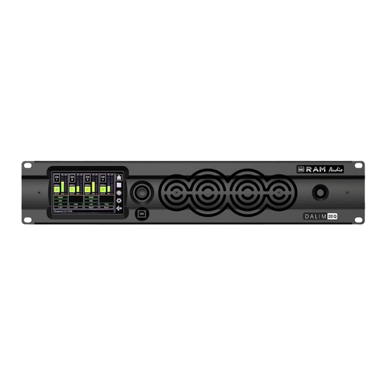 RAM Audio DALIMA Serie Bedienungsanleitung