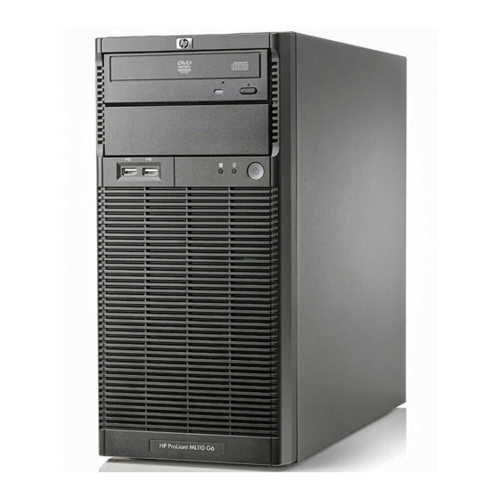 HP ProLiant ML110 G6 Installationsblatt
