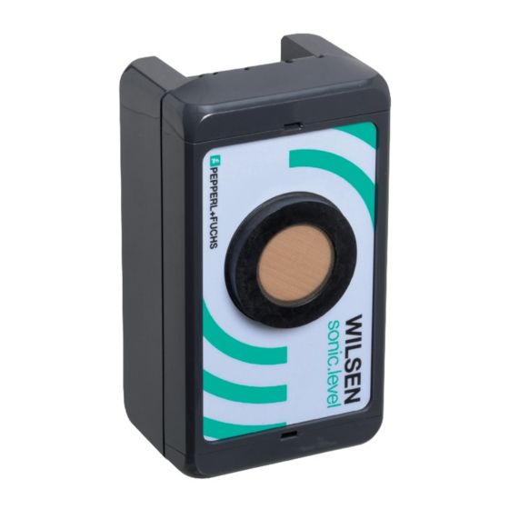 Pepperl+Fuchs WILSEN.sonic.level WS-UCC-F406-B15-B41 Serie Handbuch