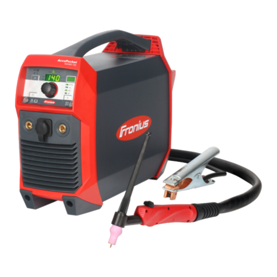 Fronius AccuPocket 150/400 Kurzanleitung