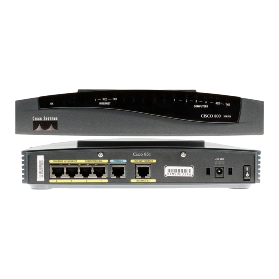 Cisco 836 Kurzanleitung