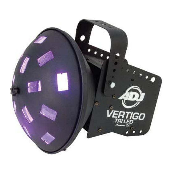 ADJ vertigo tri led Benutzerhandbuch