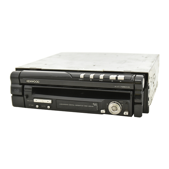 Kenwood KVT-729DVD Installationshandbuch