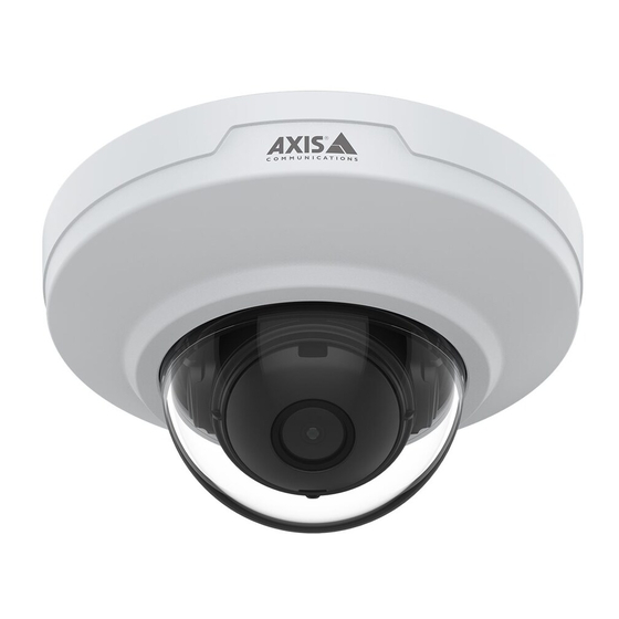 Axis Communications M3085-V Benutzerhandbuch