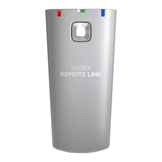 Widex REMOTE LINK Bedienungsanleitung