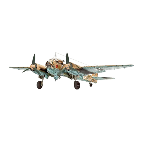 REVELL Junkers Ju88 A-4 with Bombs Handbuch