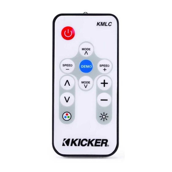 Kicker KMLC Bedienungsanleitung