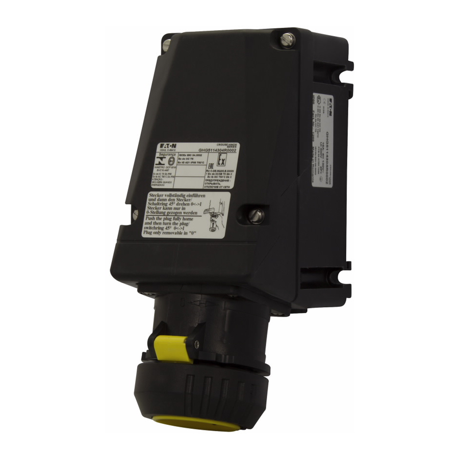 Eaton GHG 292 Betriebsanleitung