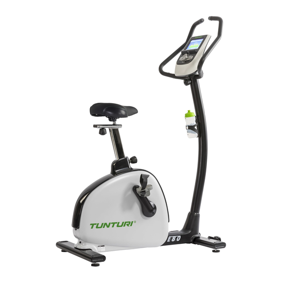 Tunturi E80 Upright Bike Benutzerhandbuch