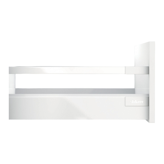 blum TANDEMBOX antaro Montageanleitung