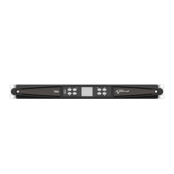 powersoft T-Serie Benutzerhandbuch